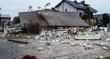 Tragedia w Kaczorowie - wybuch zniszczył cały dom 