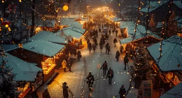 Magia świąt na rynku miejskim w Skierniewicach